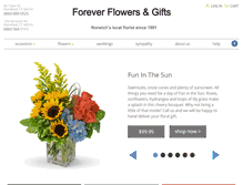 Tablet Screenshot of foreverflowersandgifts.com